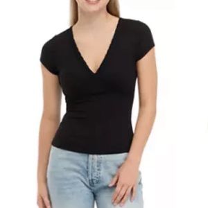 Banana Republic black v neck shirt